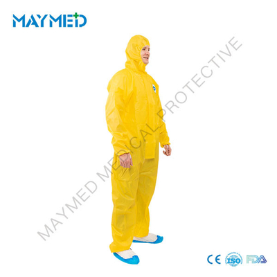 EN14126 Single Use Overall Biological Protective Gowns Chemical Resistant Type 3 4 5 6