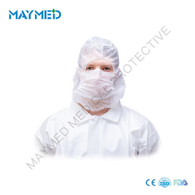 Normal 2 and 3 Ply Face Mask with colorful PP Head Hood Surgical Caps ISO13485
