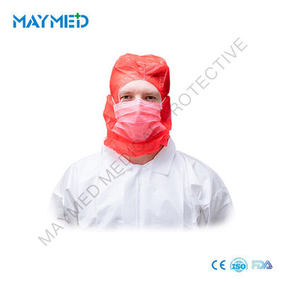 Normal 2 and 3 Ply Face Mask with colorful PP Head Hood Surgical Caps ISO13485