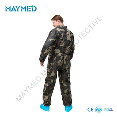 Disposable Camouflage Nonwoven PP Coverall ISO13485 ISO900 for better protection