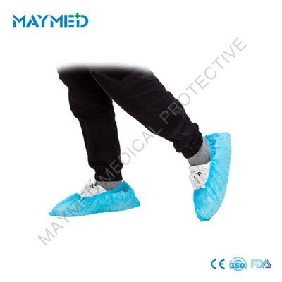 15.5" Single Use Polypropylene Spunbond Non Skid Shoe Cover
