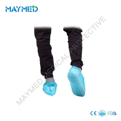 15.5" Single Use Polypropylene Spunbond Non Skid Shoe Cover