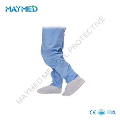 Waterproof White Nonwoven PVC Sole Footwear Covers Disposable