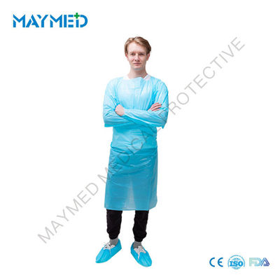 Disposable SMS PE Thumb Up Medical Protective Apron AAMI PB70 LEVEL 3
