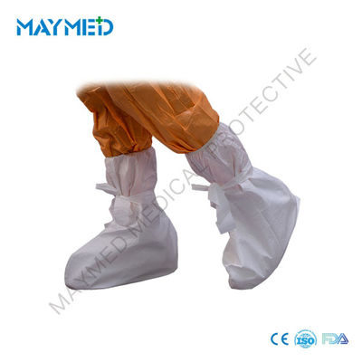 White Microporous EN14126  Disposable Boot Covers