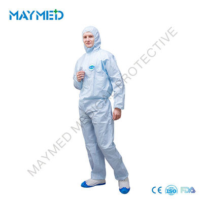 Microporous Disposable Medical Coveralls Type 5B 6B EN14126