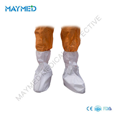 Waterproof Anti Virus EN14126 Disposable Tall Boot Covers with ties