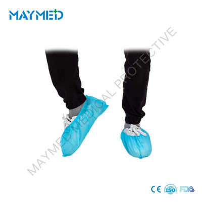 Nonwoven Disposable ESD Machine Made PP Shoe Covers Anti Static With Conductive Tapes