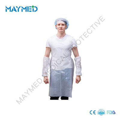 Personal Protective Cleaning PE Disposable White Plastic Aprons