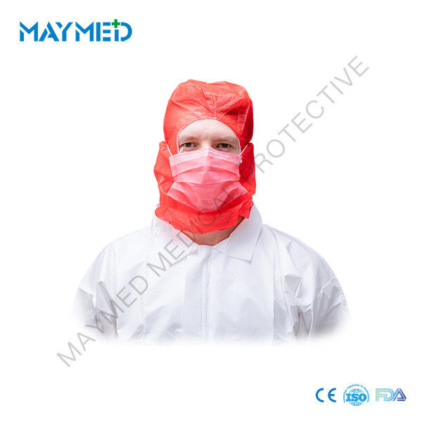 PP Non Woven Disposable Hood With Face Mask 3 Ply for Ninja hood and face mask anti duty