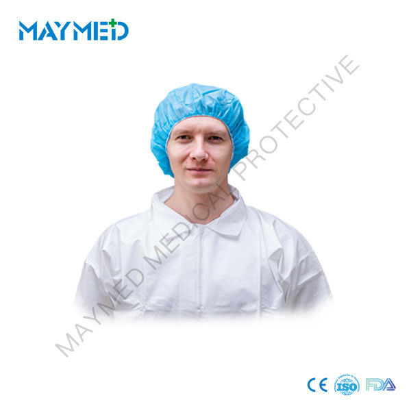 Disposable PP Nonwoven Bouffant clip Cap widely used for food industry/home use/medical use