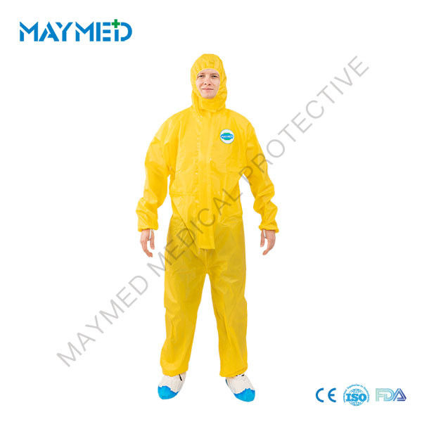 82gsm Yellow Type 3 Disposable Medical Coveralls S-5XL Chemical protective clothing garments