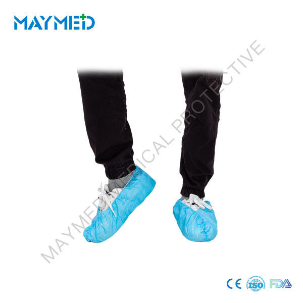 Blue Super Sticky PP PE Disposable Surgical Shoe Covers